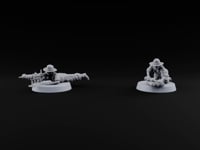 Reload Faster, Aim Truer Human Bearded Soldiers turntable