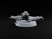 Reload Faster, Aim Truer Human Bearded Soldier A turntable