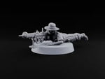 Reload Faster, Aim Truer Human Bearded Soldier A turntable