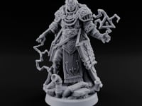 Overdue Lightning Strike Human Masked Lightning Mage with Scroll Satchels turntable