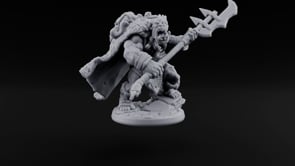 Reach Beats Rage Orc Warrior with Long-Bladed Polearm C turntable