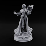 Quoting Chapter and Verse Human Wizard with Spellbook and Long Embroidered Coat turntable