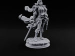 Two Pistols Left Holstered Human Female Pirate Captain turntable