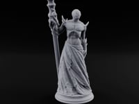 Risen Wearing Rags Nothic One-Eyed Spined Stalker with Crystal Staff turntable
