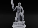 Grinning Over the Cut Human Man with Serrated Cleaver Blade and Long Greatcoat turntable