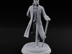 Strolls Where Cobbles Bow Human Gentleman with Cane and Long Greatcoat turntable