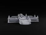 Climb Slowly, Kneel Gladly Walled Shrine Courtyard with Grand Staircase and Statue Dais turntable