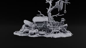 Nobody Left to Cut the Rope Buried Truck Wreck turntable