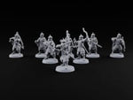 Steppe Wind at Their Backs Human Steppe Archers with Recurve Bows turntable