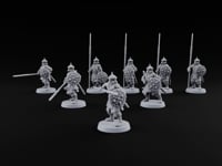Pointed Opinions Human Steppe Spearmen with Studded Round Shields and Spiked Helms turntable