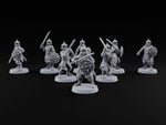Shields Studded, Steel Singing Human Steppe Swordsmen with Studded Round Shields and Spiked Helms turntable