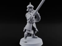 Shields Studded, Steel Singing Human Steppe Swordsman B turntable
