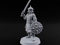 Shields Studded, Steel Singing Human Steppe Swordsman E turntable