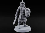 Shields Studded, Steel Singing Human Steppe Swordsman F turntable