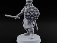 Shields Studded, Steel Singing Human Steppe Swordsman H turntable