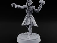 Bid Withdrawn in Panic Elf Male Auctioneer with Mallet and Long Coat turntable