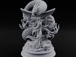 Serenade for a Sleeping Serpent Imperial Dragon Coiled Around Torii Gate with Female Flautist turntable