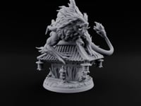 Shrine Roof Won't Hold Chimera Horned Lion-Dragon Beast turntable