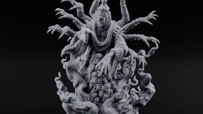 Eight Hands, None Merciful Marilith Fiend Multi-Armed Demon turntable