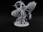 Saddled and Unbothered Lizardfolk Rider on Wyvern turntable