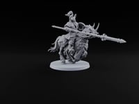 Hooves Thunder, Horns Gleam Human Horned Cavalry Warrior F turntable