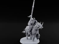 Hooves Thunder, Horns Gleam Human Horned Cavalry Warrior A turntable