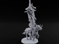 Hooves Thunder, Horns Gleam Human Horned Cavalry Warrior I turntable