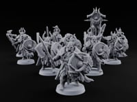 Shields Locked, Horns Lowered Human Huscarl Warriors turntable