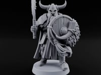 Shields Locked, Horns Lowered Human Huscarl Warrior C turntable