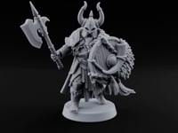 Shields Locked, Horns Lowered Human Huscarl Warrior A turntable
