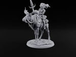 Riding Out Under Northern Lights Elf Elk Rider A turntable