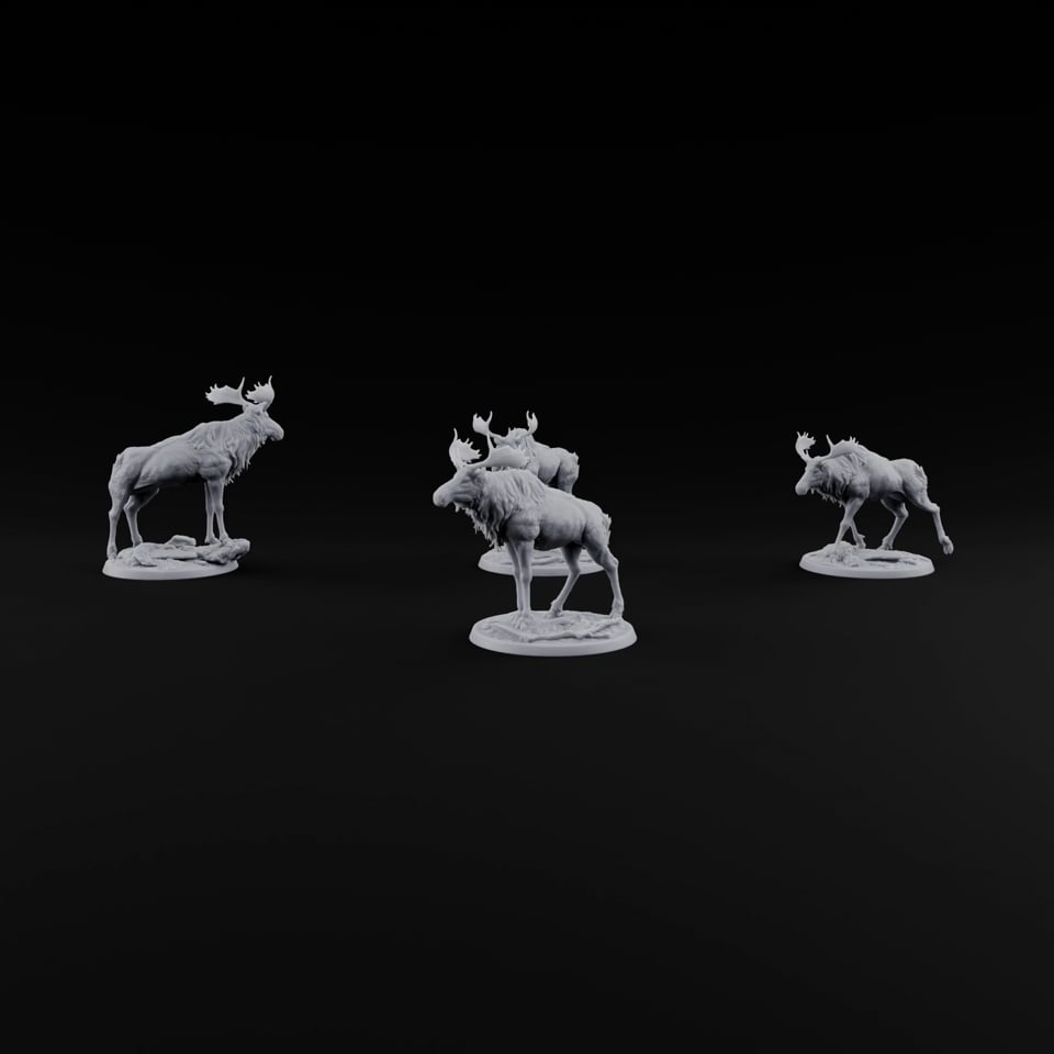 Antlers Up, Snow Underhoof Elk Beasts turntable