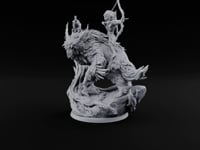 Feathers Fly Both Ways Elf Archer on Owlbear turntable