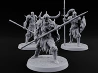 Horns, Hide and Hafts Skeleton Spear Warriors turntable