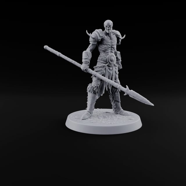 Horns, Hide and Hafts Skeleton Spear Warrior B turntable