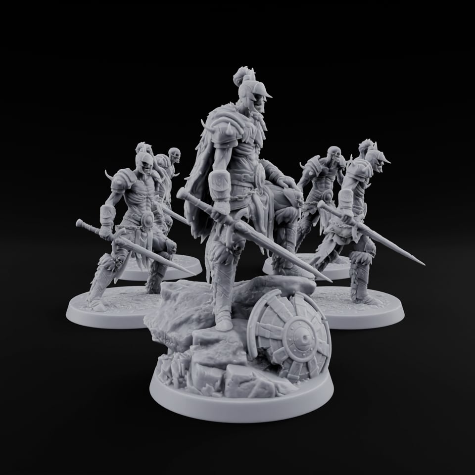 Ponytail Outlasted the Pulse Skeleton Sword Warriors turntable