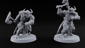 Heads Up, Gentlemen Minotaur Axe Warriors turntable