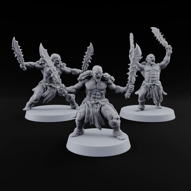 Slipped the Collar Orc Dual-Blade Warriors turntable