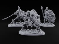 No Mushroom for Retreat Human Spear and Shield Warriors turntable