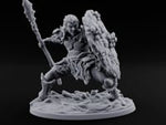 No Mushroom for Retreat Human Spear and Shield Warrior A turntable