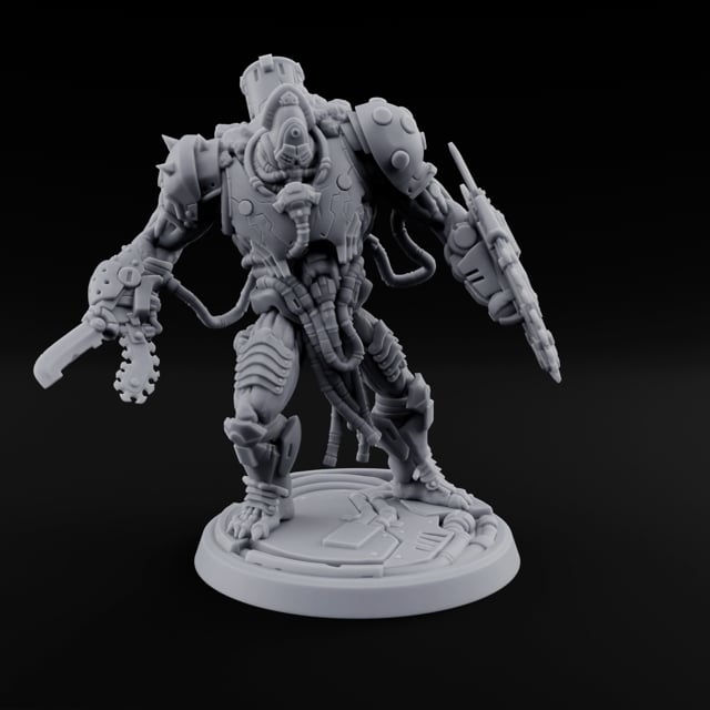 Rebuilt Without Asking Flesh Golem Cyber Warrior A turntable
