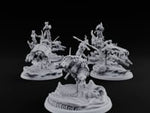 Dust Settles Behind the Pack Human Beast-Bike Riders turntable