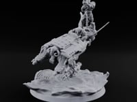 Dust Settles Behind the Pack Human Beast-Bike Rider B turntable