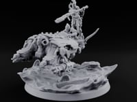 Dust Settles Behind the Pack Human Beast-Bike Rider E turntable