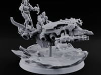 Dust Settles Behind the Pack Human Beast-Bike Rider D turntable