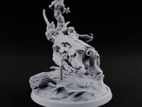 Dust Settles Behind the Pack Human Beast-Bike Rider C turntable
