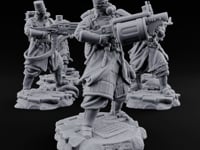 Orders Muffled, Obeyed Anyway Human Gas-Masked Light Infantry Soldiers turntable