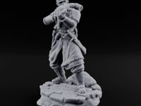 Orders Muffled, Obeyed Anyway Human Gas-Masked Light Infantry Soldier C turntable
