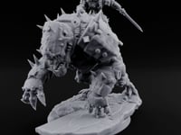 Small Rider, Large Mistake Goblin Rider on Hell Hound D turntable