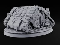 Pulpit on Treads Spiked Tracked Armoured Vehicle turntable